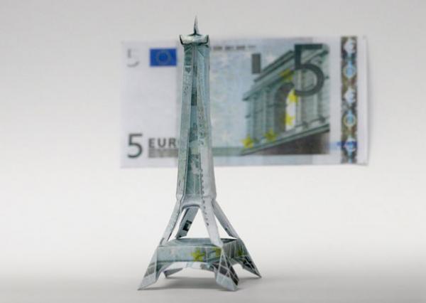 Dollar Money Origami by Won Park