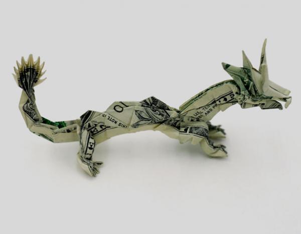 Dollar Money Origami by Won Park