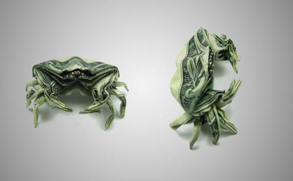 Dollar Money Origami by Won Park