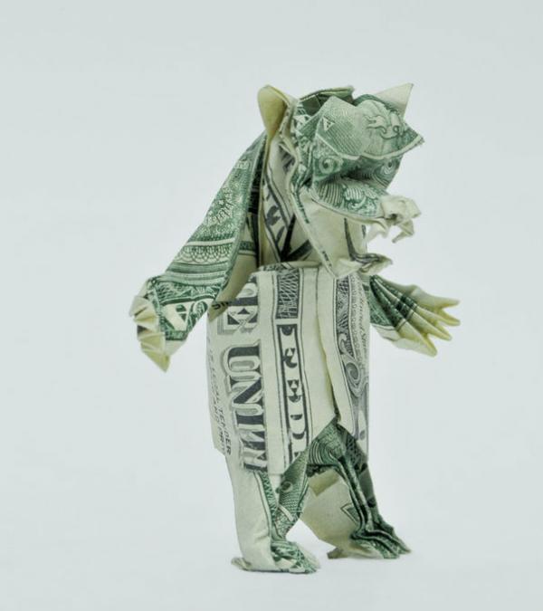 Dollar Money Origami by Won Park