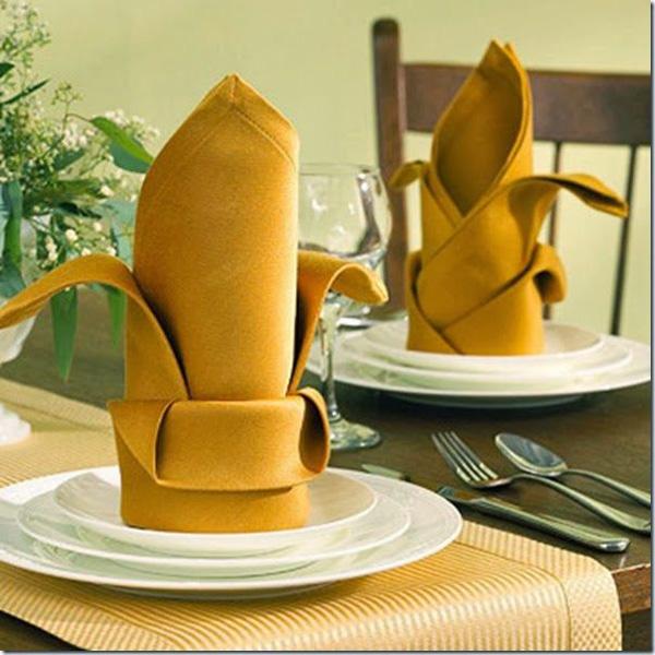 35 Beautiful Examples of Napkin Folding