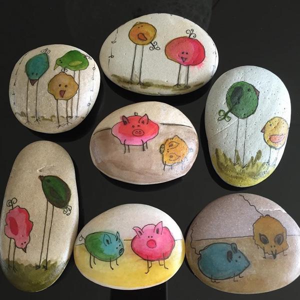 35 DIY Ideas of Painted Rocks