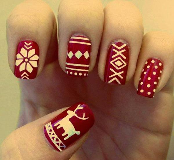 65 Cute Christmas Nails