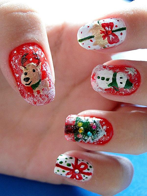 65 Cute Christmas Nails