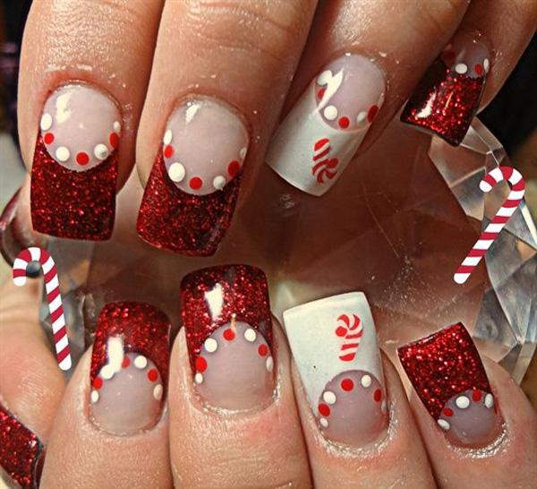 65 Cute Christmas Nails