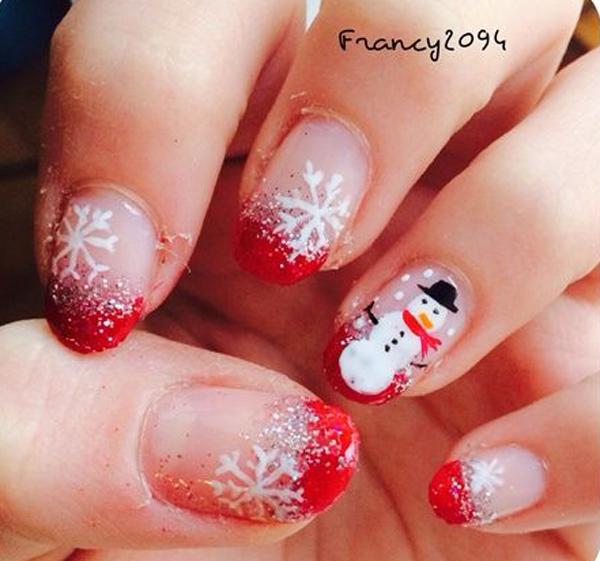 65 Cute Christmas Nails