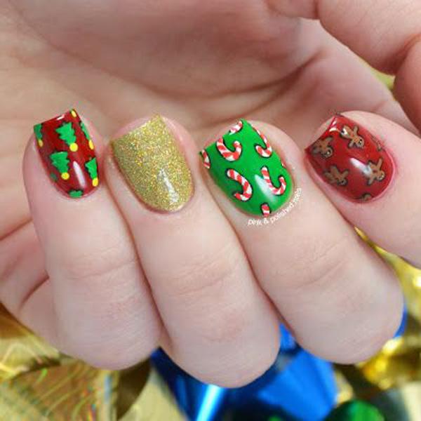 65 Cute Christmas Nails