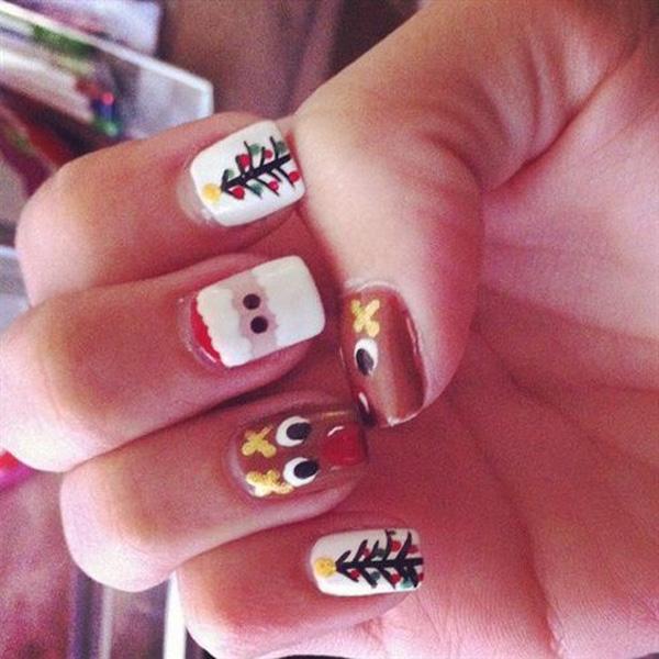 65 Cute Christmas Nails