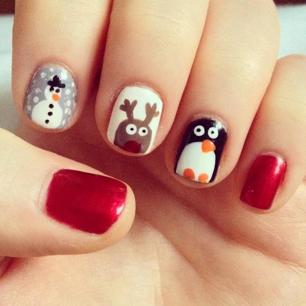 65 Cute Christmas Nails
