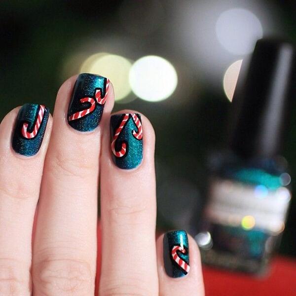 65 Cute Christmas Nails