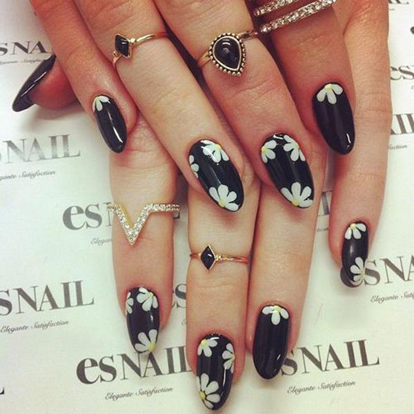 50 Flower Nail Art Designs