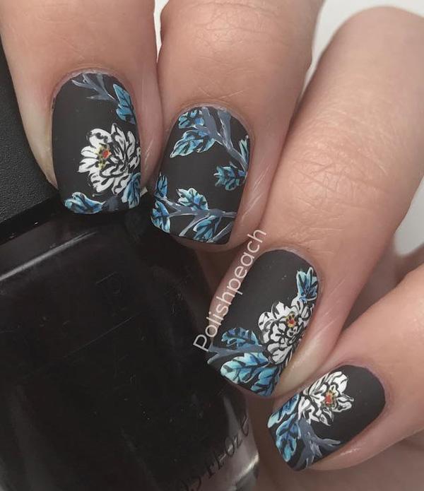50 Flower Nail Art Designs