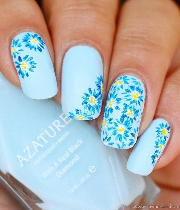 50 Flower Nail Art Designs