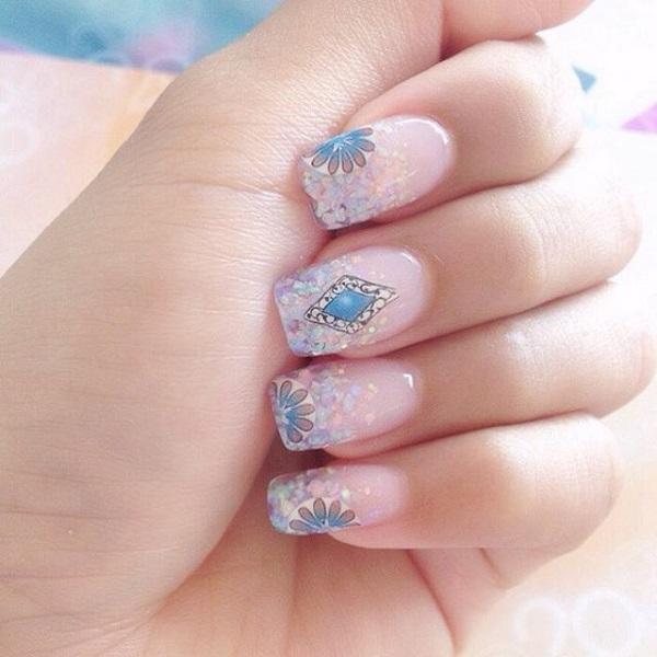 50 Flower Nail Art Designs