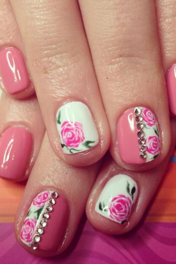 50 Flower Nail Art Designs