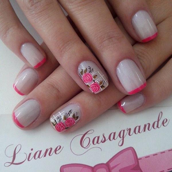 50 Flower Nail Art Designs