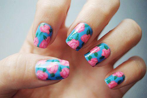 50 Flower Nail Art Designs
