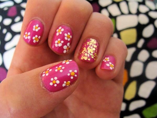 50 Flower Nail Art Designs