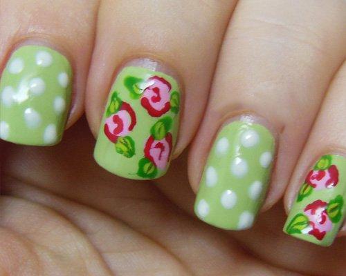 50 Flower Nail Art Designs