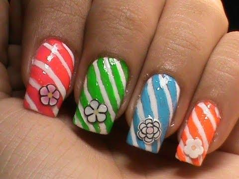 50 Flower Nail Art Designs