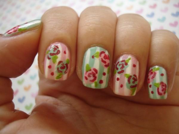50 Flower Nail Art Designs