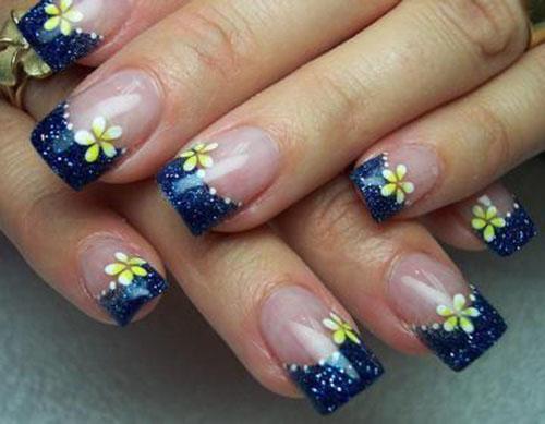50 Flower Nail Art Designs