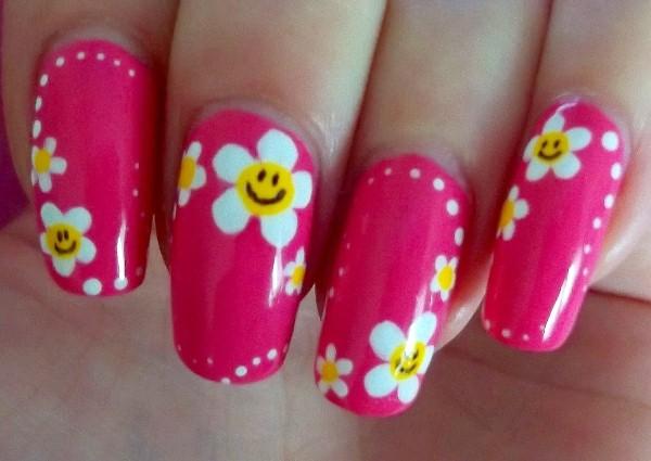 50 Flower Nail Art Designs