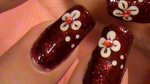 50 Flower Nail Art Designs