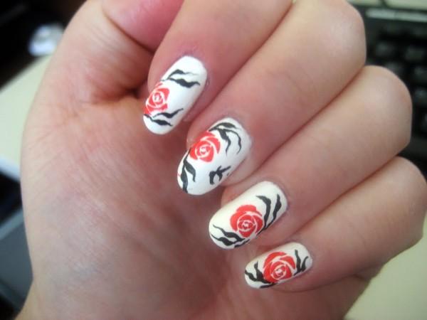 50 Flower Nail Art Designs
