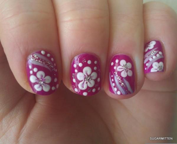 50 Flower Nail Art Designs