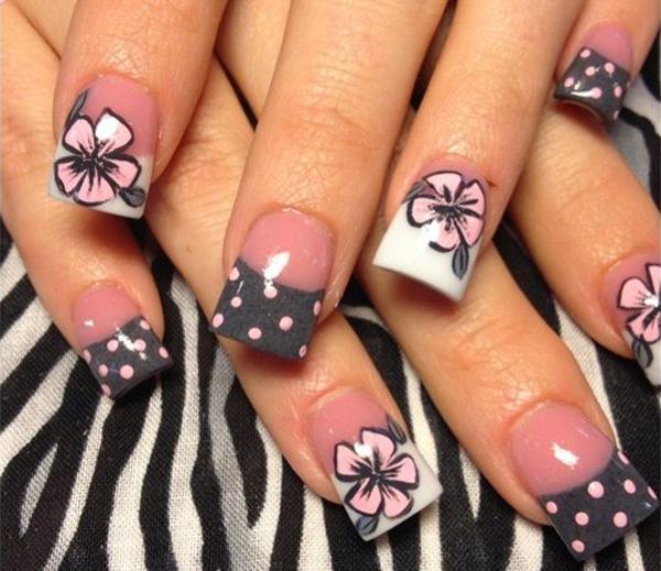50 Flower Nail Art Designs