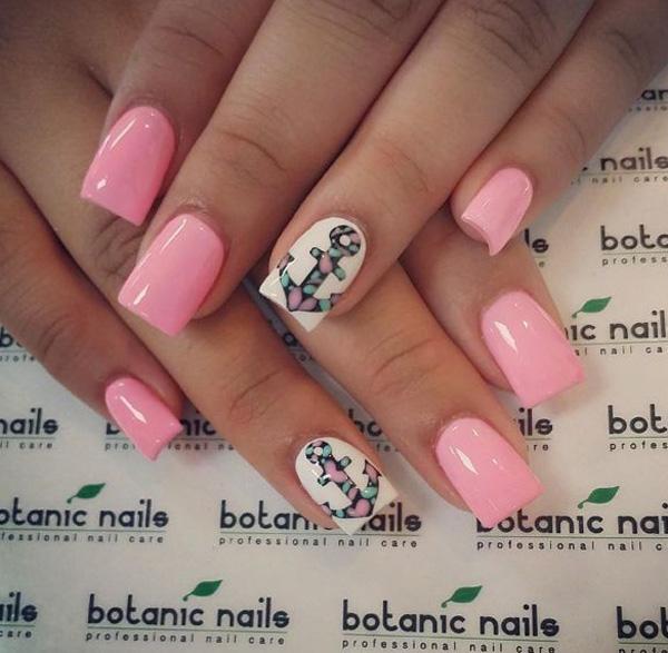 60 Cute Anchor Nail Designs
