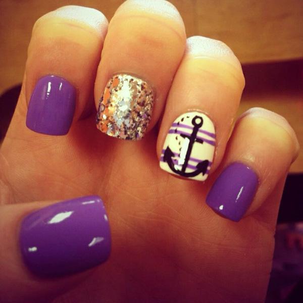 60 Cute Anchor Nail Designs