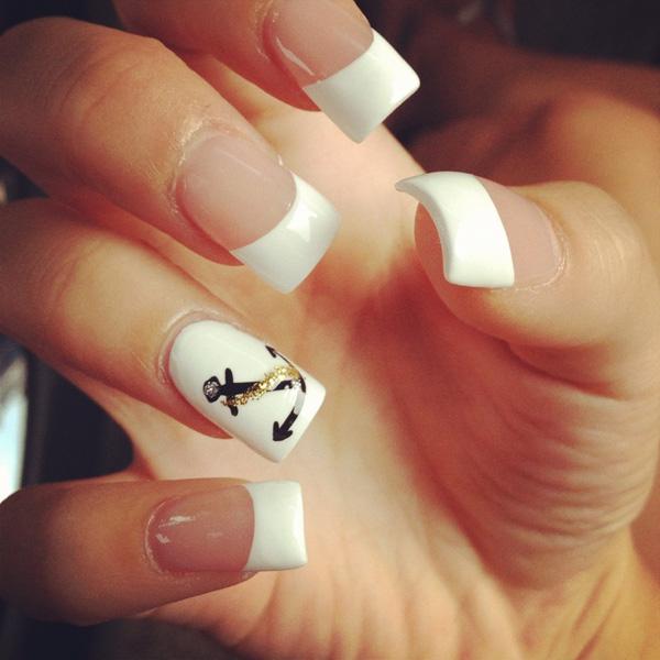 60 Cute Anchor Nail Designs