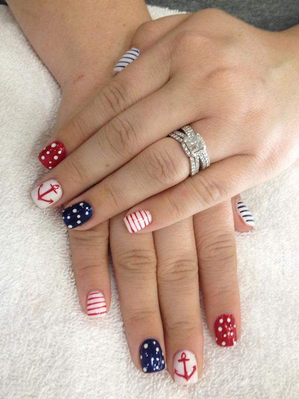 60 Cute Anchor Nail Designs