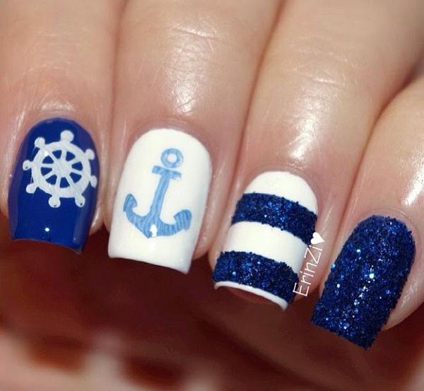 60 Cute Anchor Nail Designs
