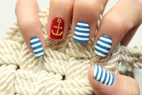 60 Cute Anchor Nail Designs