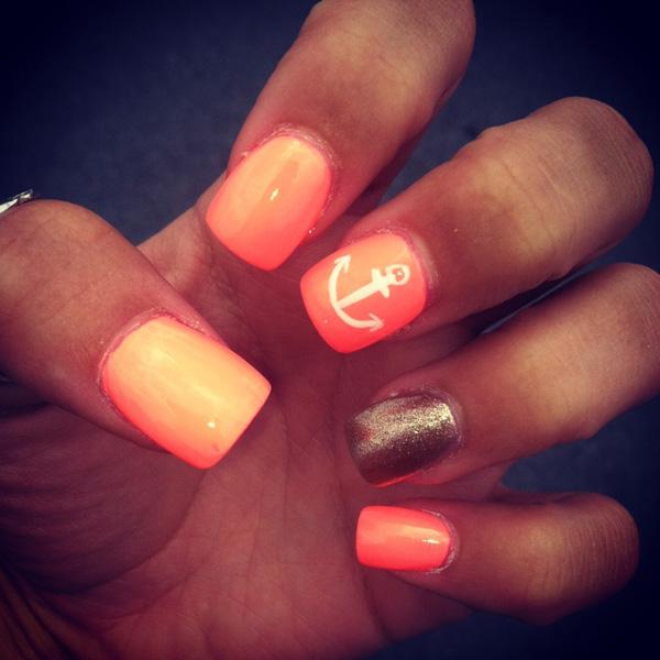 60 Cute Anchor Nail Designs