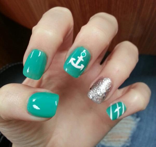 60 Cute Anchor Nail Designs