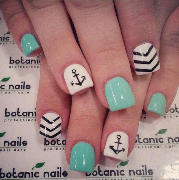 60 Cute Anchor Nail Designs