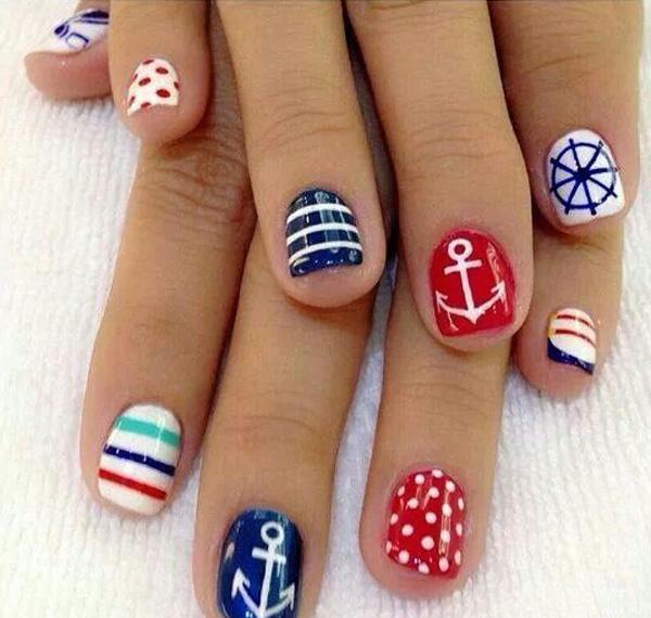 60 Cute Anchor Nail Designs