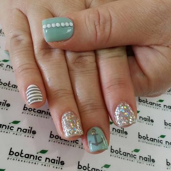 60 Cute Anchor Nail Designs