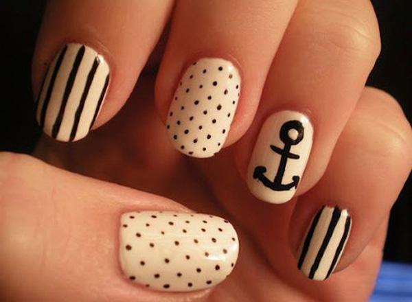 60 Cute Anchor Nail Designs