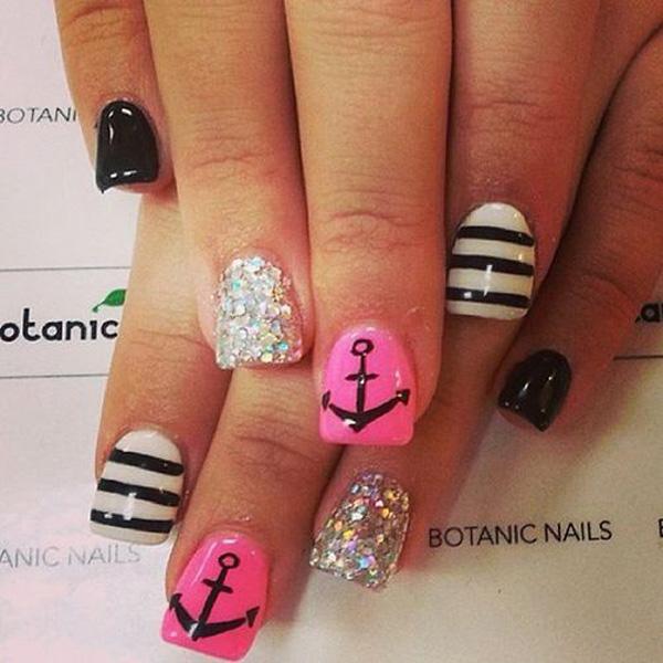 60 Cute Anchor Nail Designs