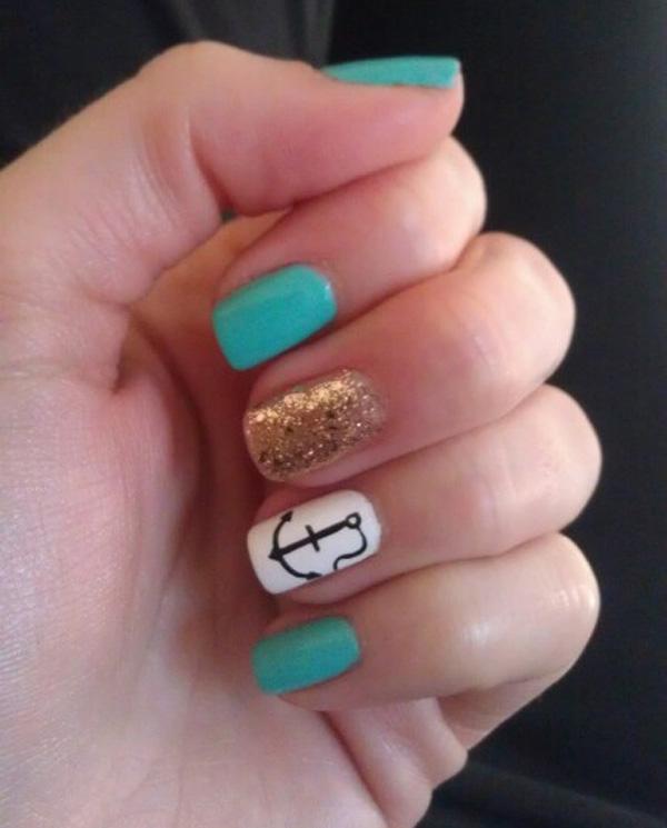 60 Cute Anchor Nail Designs