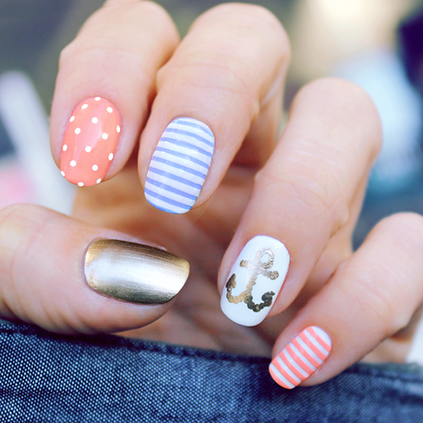 60 Cute Anchor Nail Designs