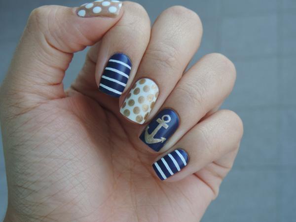 60 Cute Anchor Nail Designs
