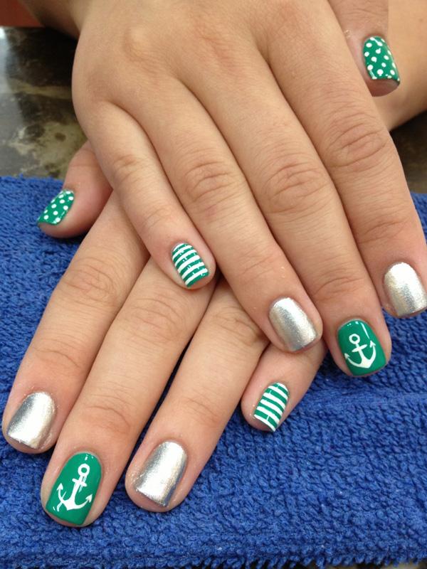 60 Cute Anchor Nail Designs