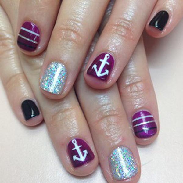 60 Cute Anchor Nail Designs