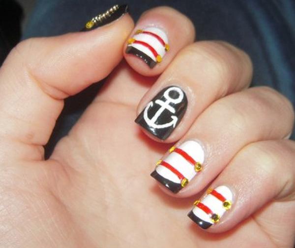 60 Cute Anchor Nail Designs